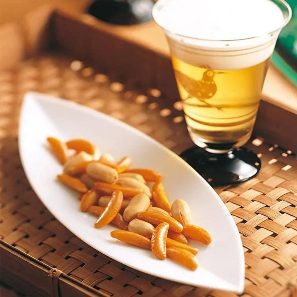 Snack de Arroz e Amendoim Kaki no tane190g Kameda