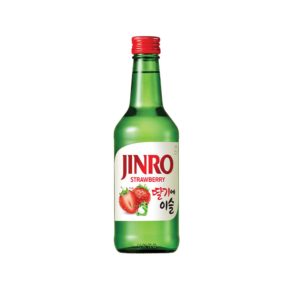 Bebida Coreana Soju Sabor Morango 360ml  Jinro