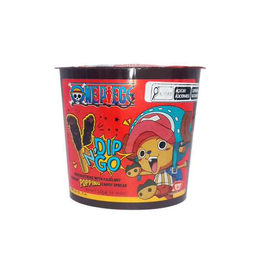 Sticks com Creme de Avela e Cacau com Balinhas Efervescentes ONE Piece 55g Dipn Go