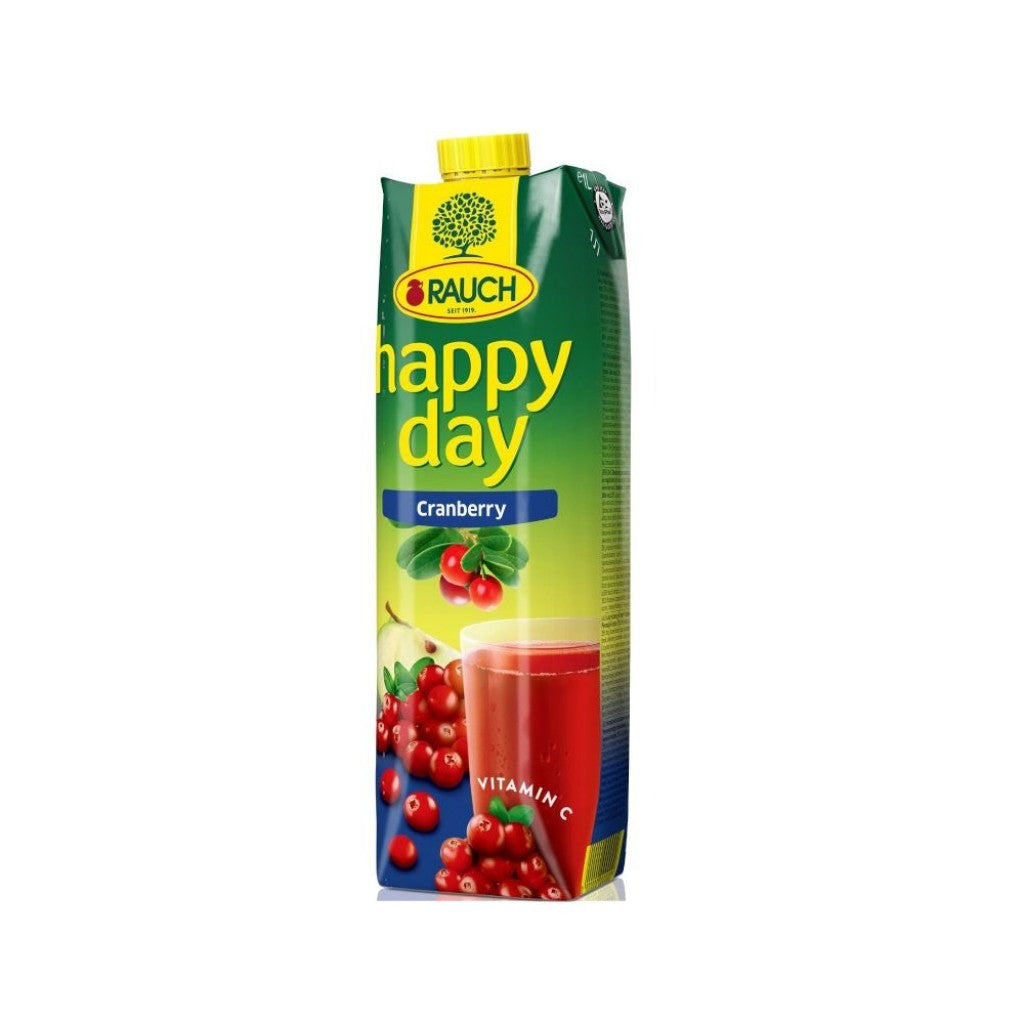 Suco Nectar de Cranberry Maçã e Sabugueiro Happy Day 1L Rauch
