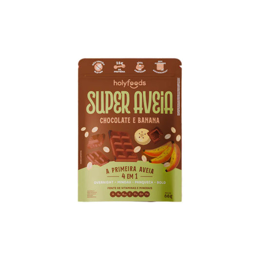 Super Aveia Chocolate com Banana 66g Holyfoods