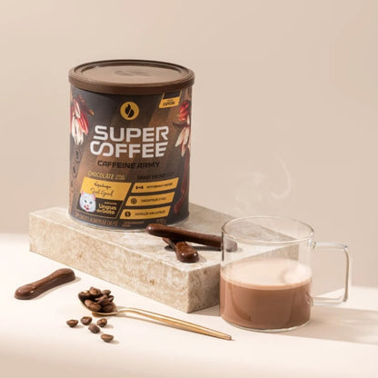 Supercoffee Chocolate Língua de Gato Empório Daruma 220g Suplemento Energético