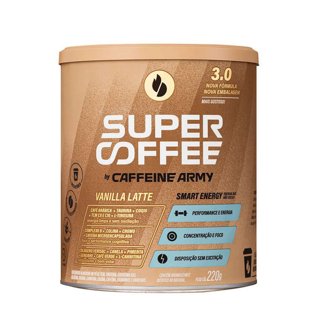 Suplemento Smart Energy Vanilla Latte 220g Supercoffee