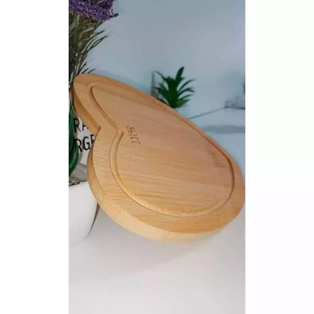 Tábua Coração de Bambu 17x16,5x1cm