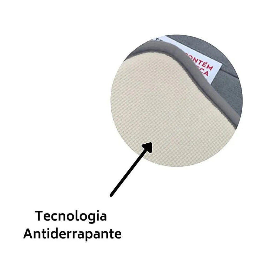 Tapete Super Soft Cinza Escuro 60x40cm Camesa