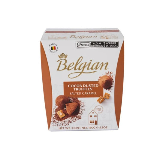 Trufa Sabor Caramelo Salgado Coberta com Cacau em Pó 150g Belgian