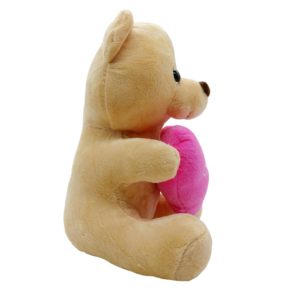 Urso com Coração de Pelúcia 15cm