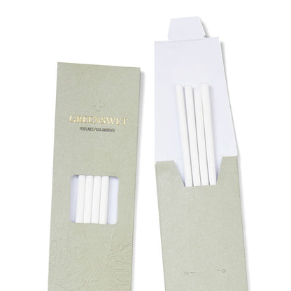 Varetas para Difusor de Aromas Greenswet Fibra Porosa Branco 4 Unidades