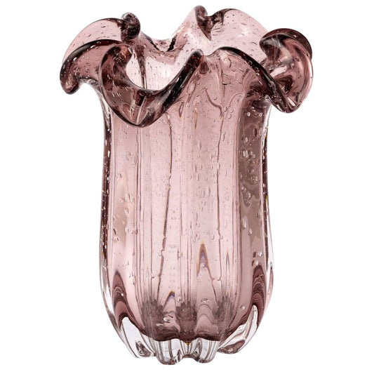 Vaso Decorativo Veneza Murano Ametista 19x24cm