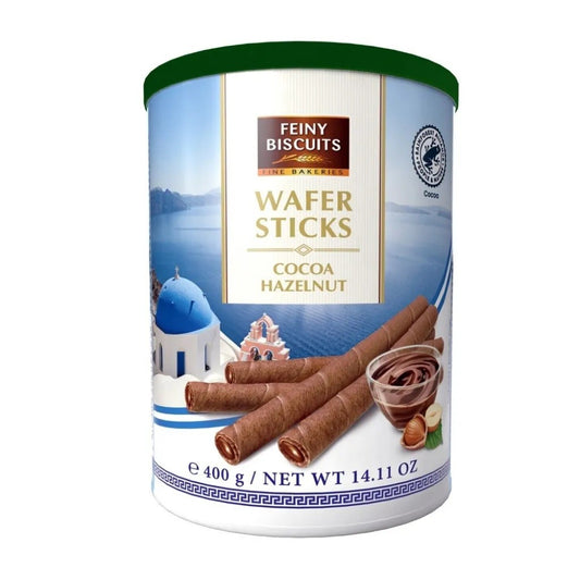 Wafer Crocante Recheado com Creme de Avelã 200g Feiny Biscuits