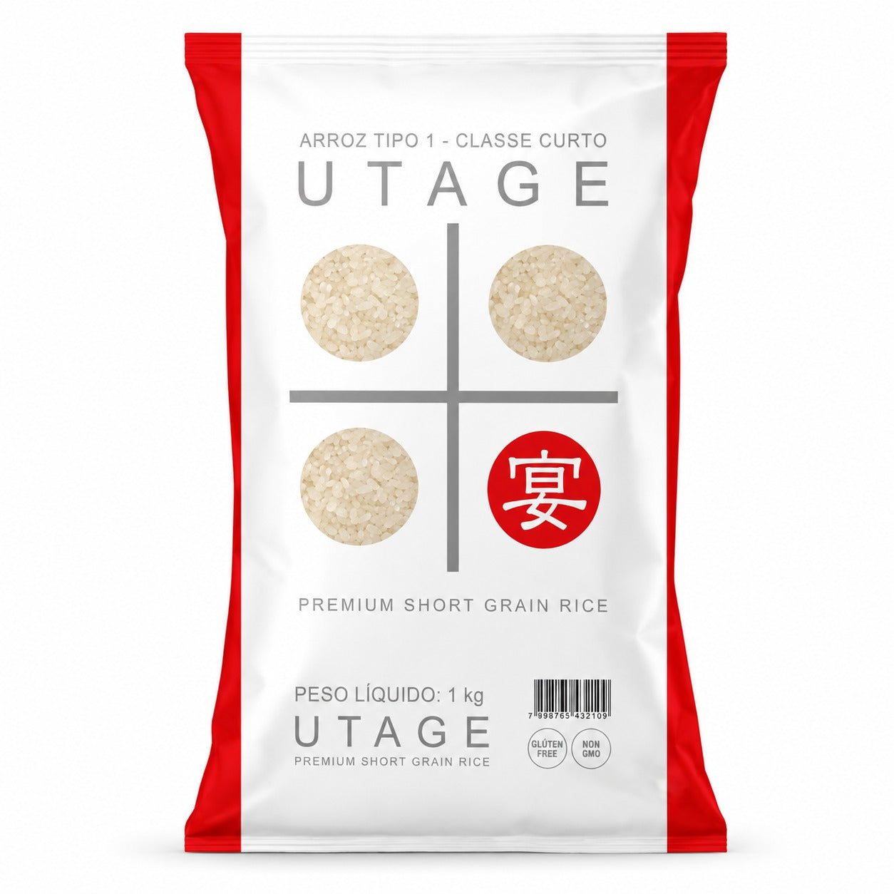 Arroz Oriental Grão Curto 5kg - Utage