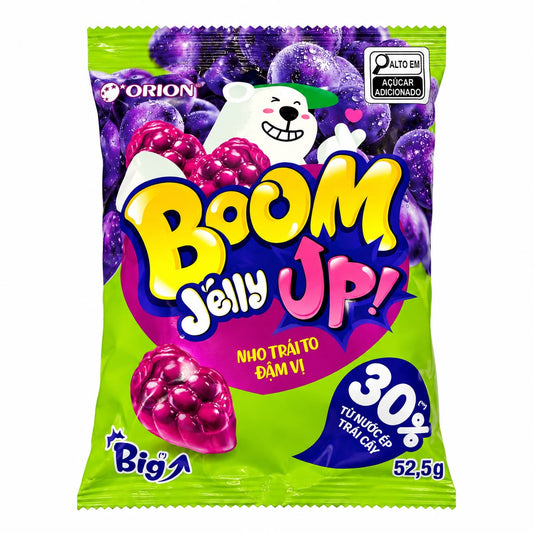 BALA DE GELATINA BOOM JELLY UVA 52,5G - ORION