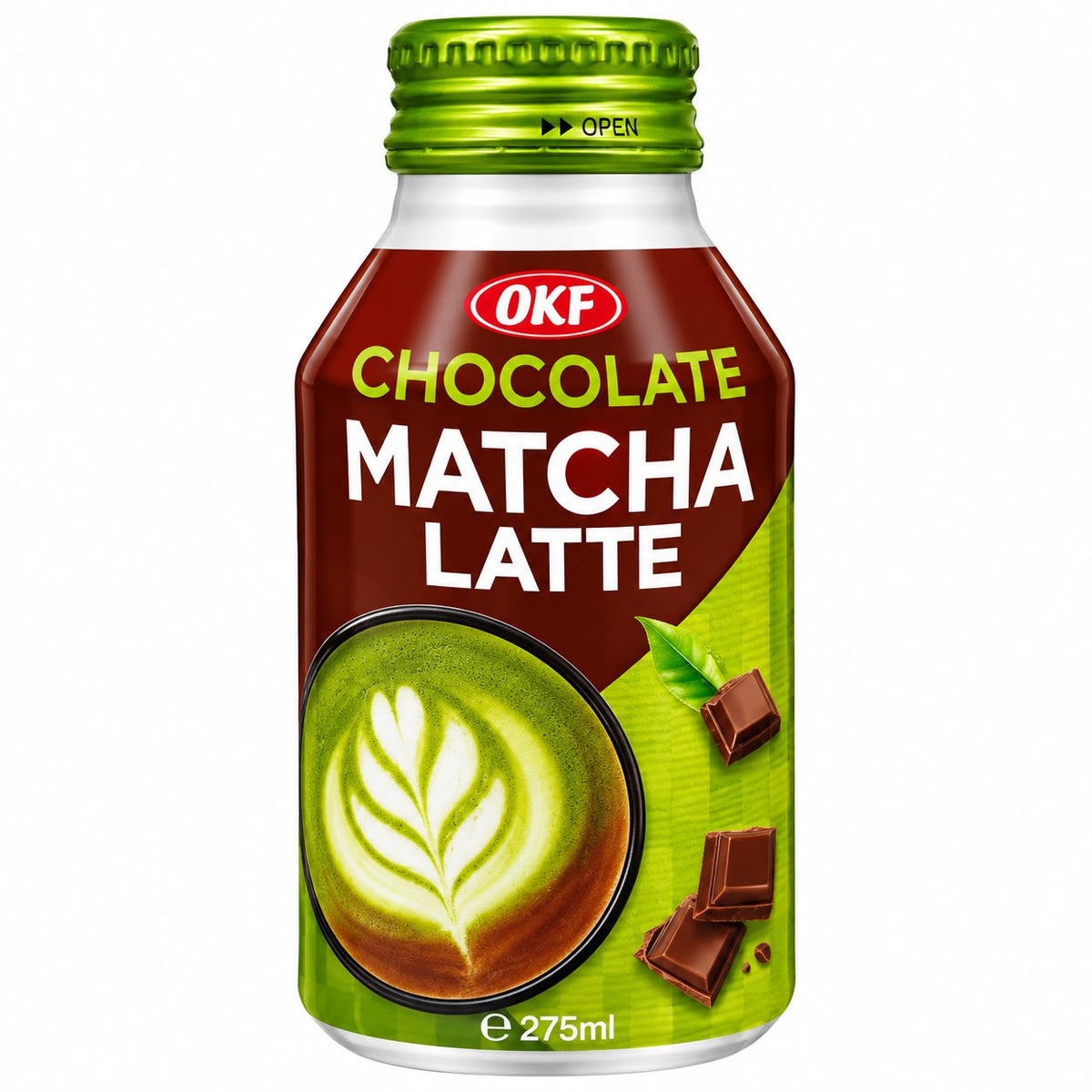 BEBIDA PRONTA COREANA MATCHA LATTE CHOCOLATE 275ML OKF