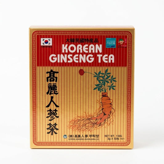 Chá Coreano de Ginseng 50 Sachês 150g Korean Ginseng