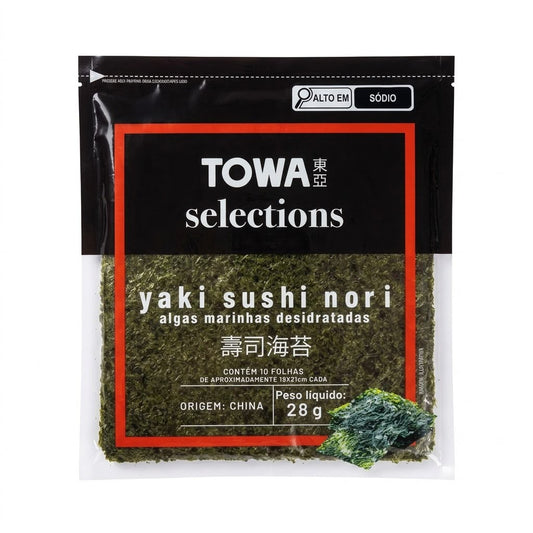 Alga Marinha Desidratada 10 Folhas 28g - Towa Selections