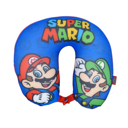 Almofada de Pescoço Microperolas Super Mario/Luigi