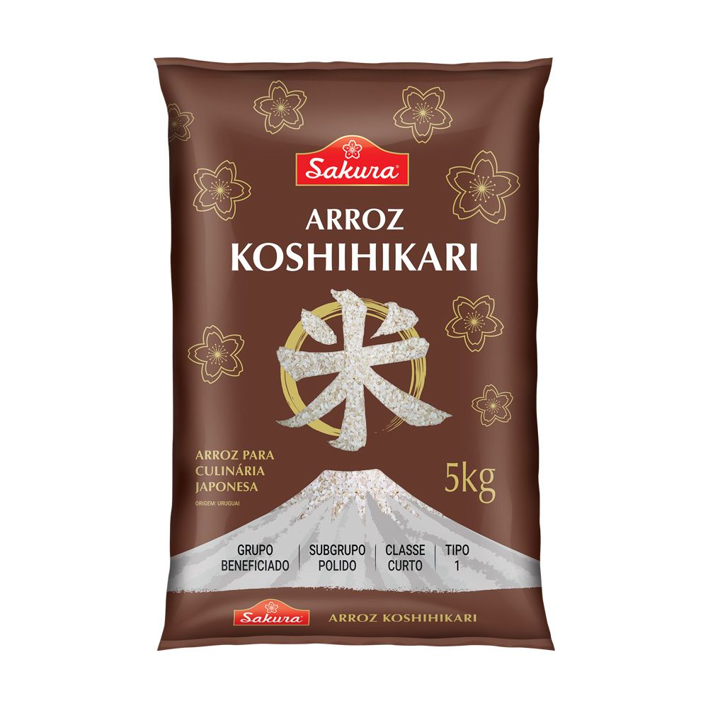 Arroz Grao Curto Oriental Koshihikari 5kg Sakura