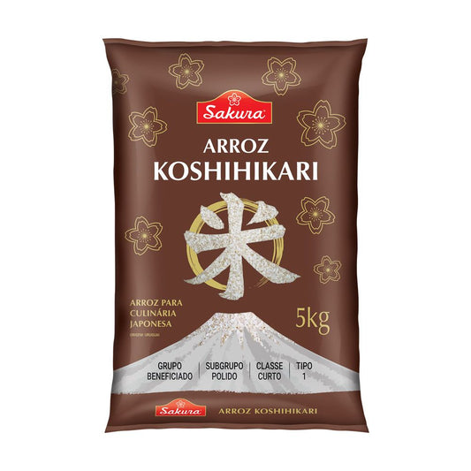 Arroz Grao Curto Oriental Koshihikari 5kg Sakura