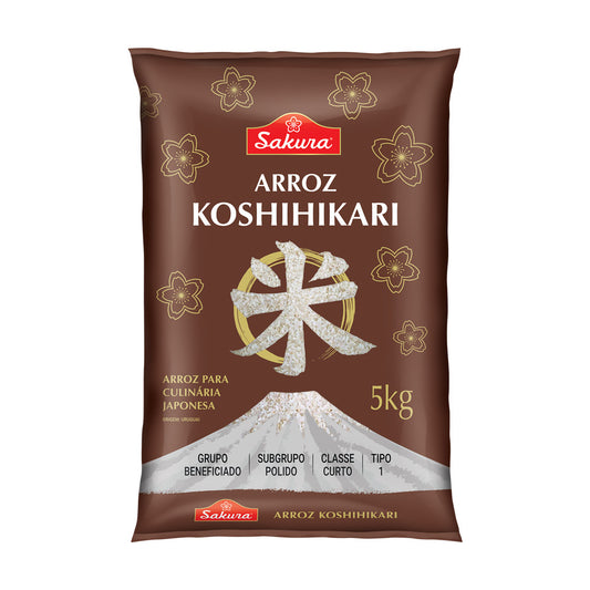 Arroz Grao Curto Oriental Koshihikari 5kg Sakura