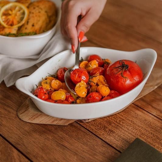 Assadeira Oval Pequena Opaline 600ml