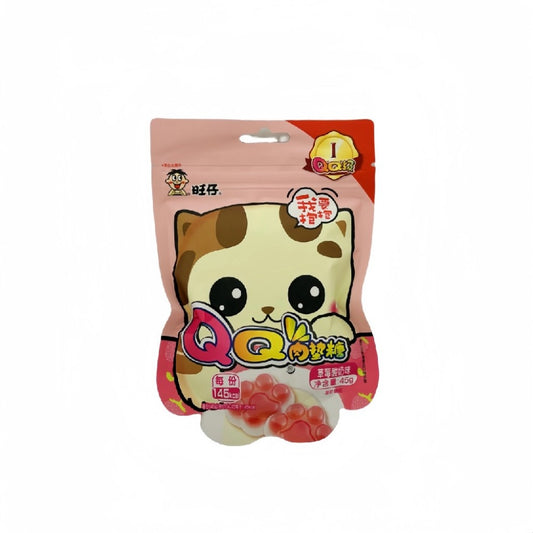 Bala de Goma Kitty Palm Iogurte e Morango 45g Want Want