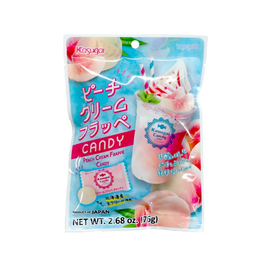 Bala Sabor Frappe Creme De Pessego 76g Kasugai