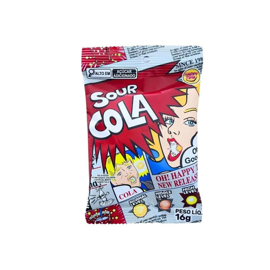 Bala Azeda Sour Cola 16g Happy Time