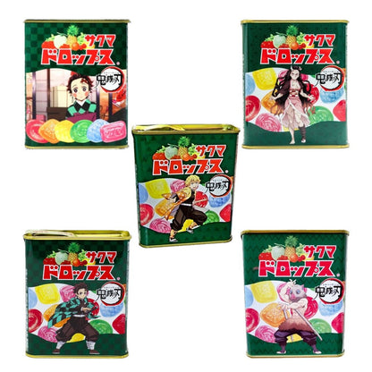 Bala Frutas Sortidas Sakuma Demon Slayer 71g em Lata Colecionável