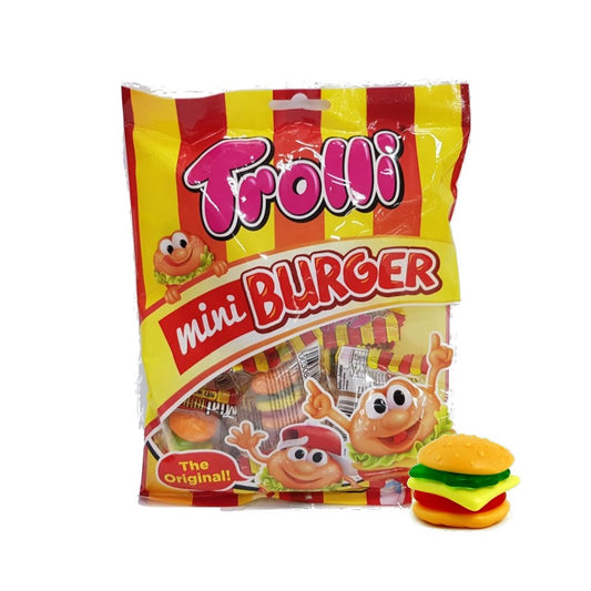 Bala de Gelatina Mini Burger 90g Trolli VENC.16/08/26