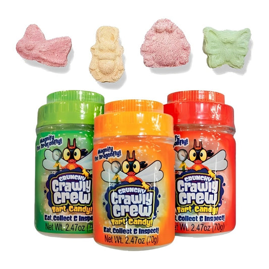 Bala Frutas Crunchy Crawly Crew 70g Kidsmania