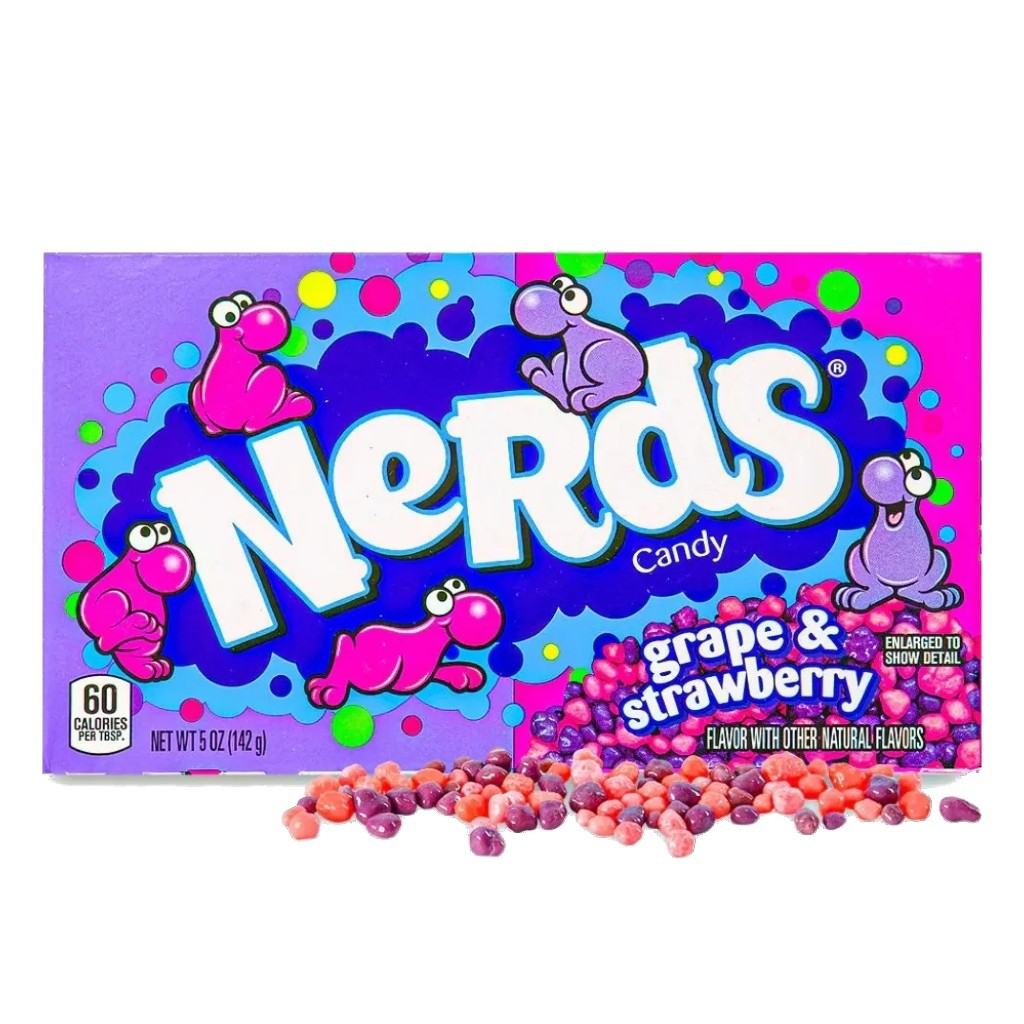 Bala Grape e Strawberry 141g Nerds
