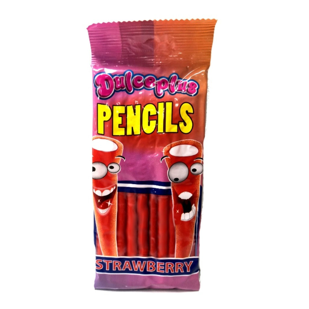 Bala Jelly Strawberry Filled Pencils 100g Dulceplus
