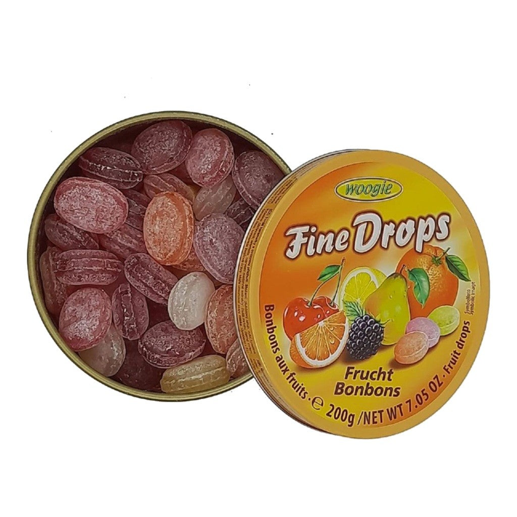 Bala Mix de Frutas Lata 200g Woogie