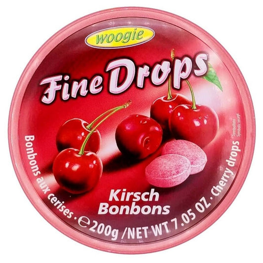 Balas de Cereja Lata 200g Woogie