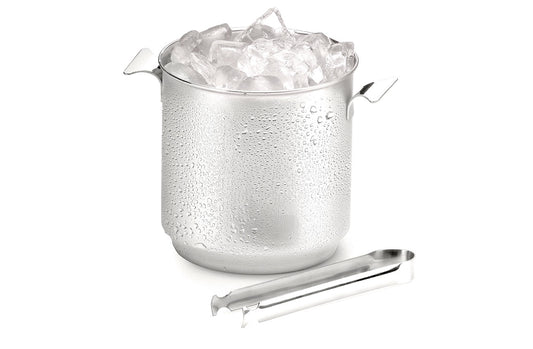 Balde para Gelo Bartender Inox com Pinça 1,3L