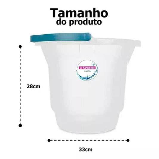 Balde Transparente 12l