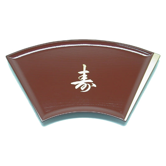 Bandeja Sushi Sashimi Leque Ideograma Preto