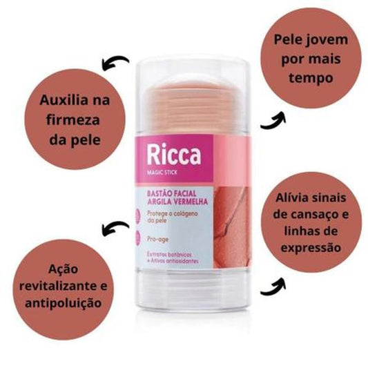 Batão Facial Argila Vermelha 30g
