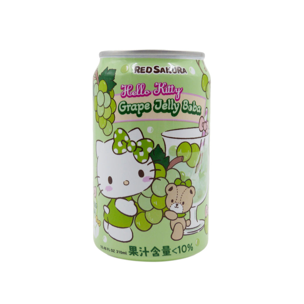 Bebida Sabor Uva com Gelatina Hello Kitty 310ml Red Sakura