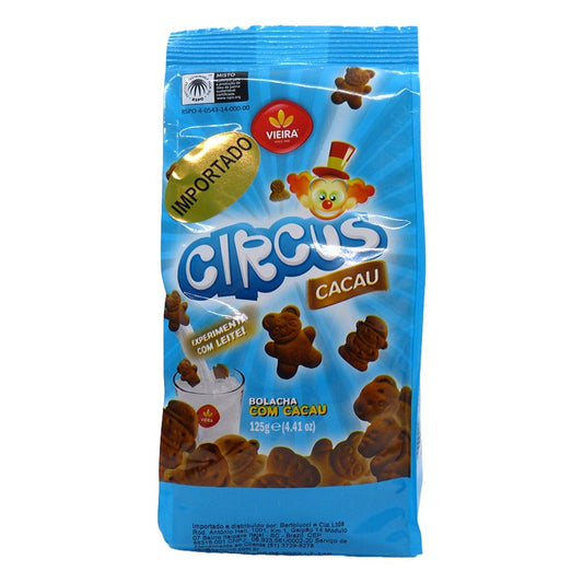 Biscoito Circus Cacau 125g Vieira