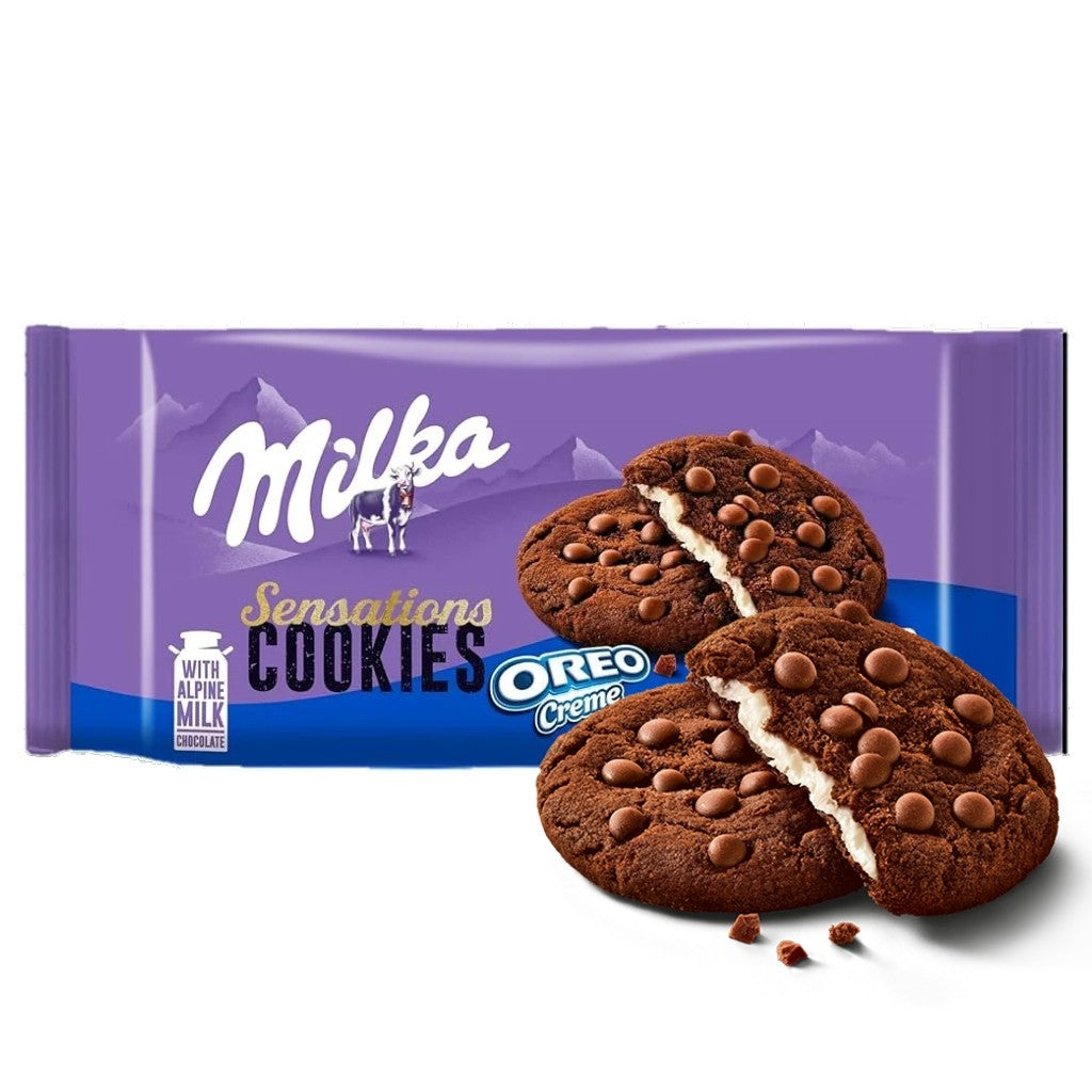 Biscoito Cookies Milka Sensations Oreo Creme 156g