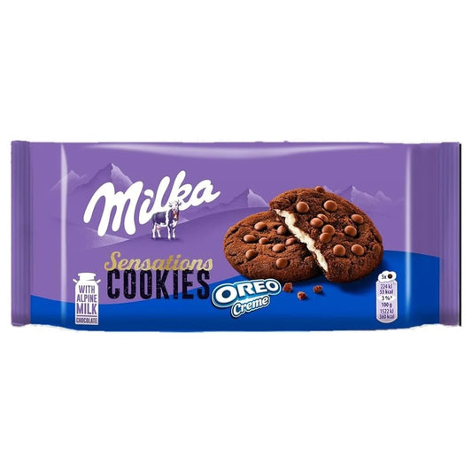 Biscoito Cookies Milka Sensations Oreo Creme 156g