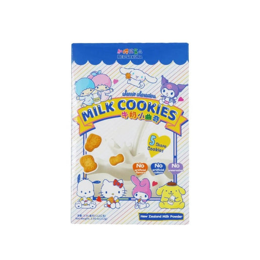 Biscoito Cookies Pochacco Baby Sabor Leite Hello Kitty 112g Red Sakura