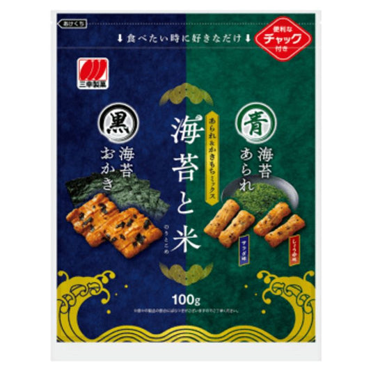 Biscoito De Arroz Com Algas Marinhas 100g Sanko