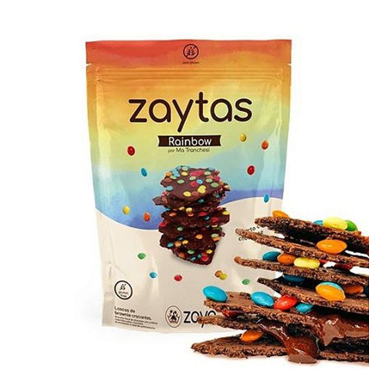 Biscoito Doce Lascas de Brownie Zaytas Rainbow 80g