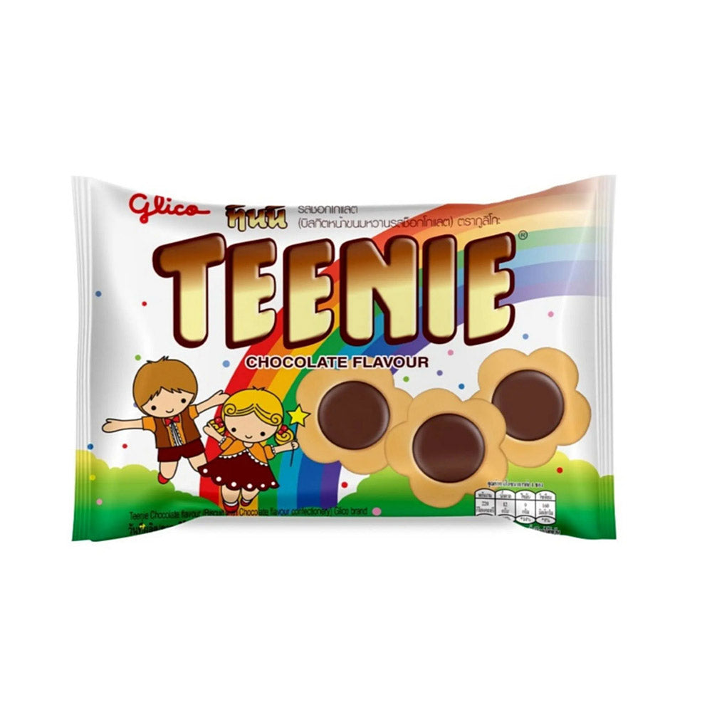 Biscoito Formato de Flor com Recheio de Chocolate Teenie Glico 45g