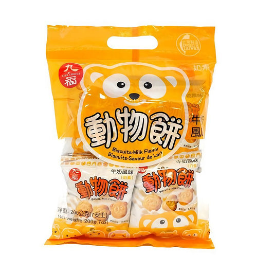 Biscoito sabor Leite com 8un 200g