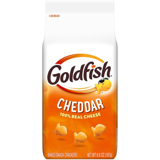 Biscoito Salgado Sabor Queijo Cheddar 187g Goldfish