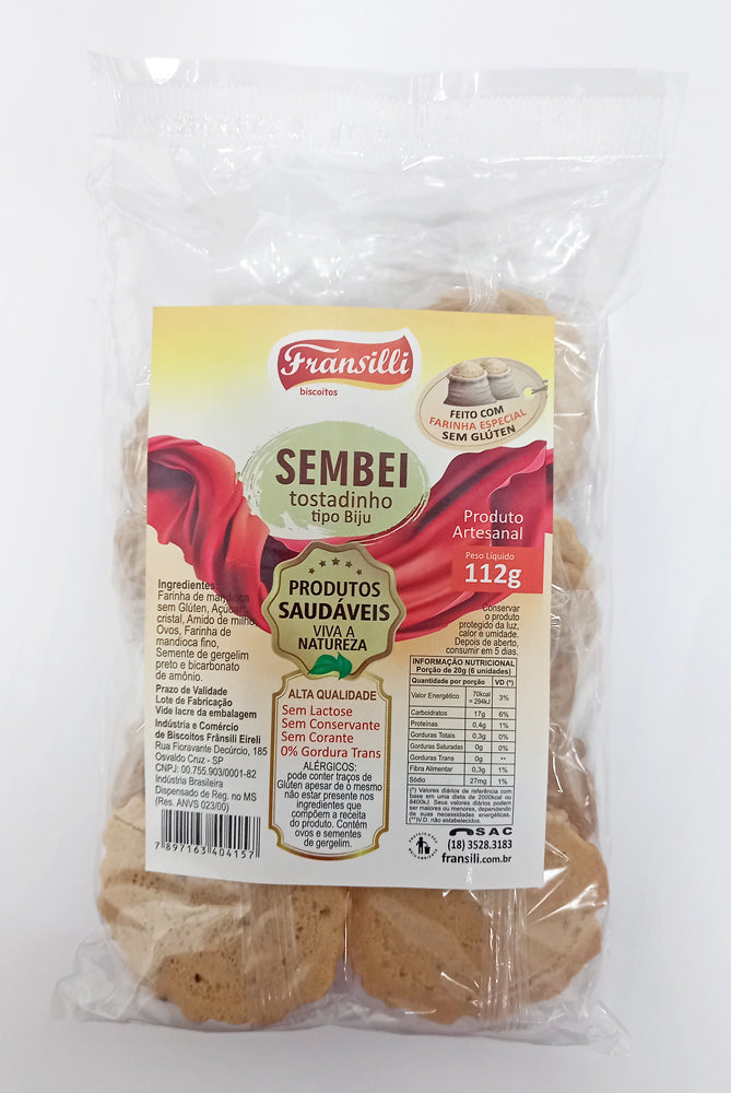Biscoito Sembei Tostadinho sem Gluten 112g
