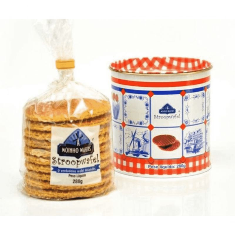 Biscoito Stroopwafel Lata 280g